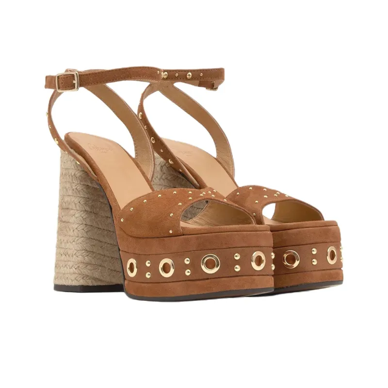 Castañer Fruamba Strap Sandals 8cm Women's Brown-2