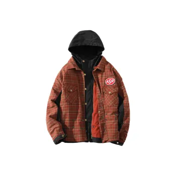 A SQUARE ROOT Jackets Coats Unisex Red