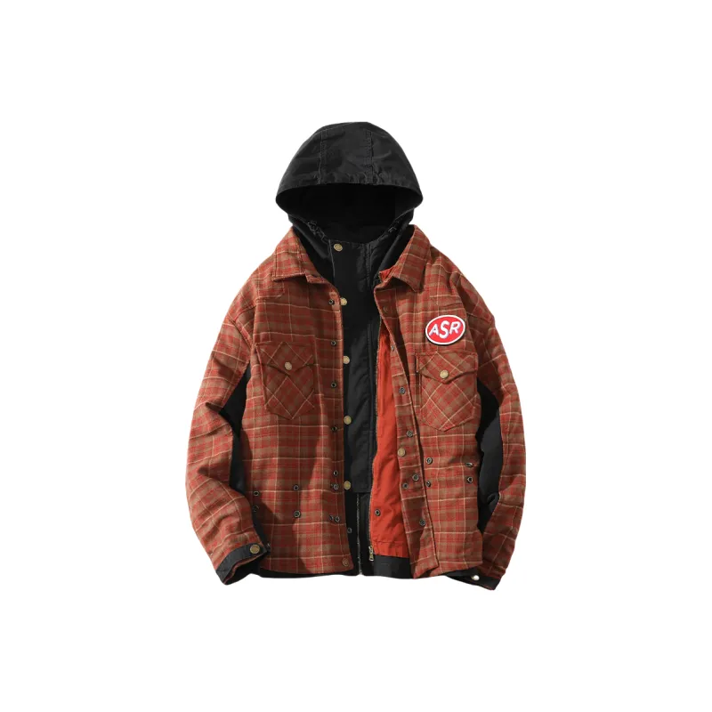 A SQUARE ROOT Jackets Coats Unisex Red-0