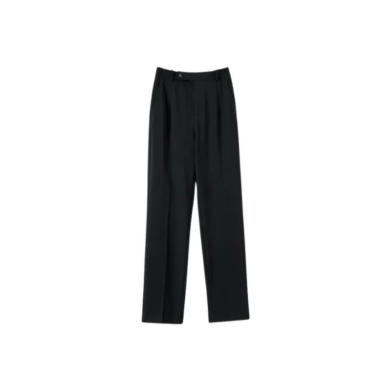 Late White Casual Pants Women's Dark Blue-6