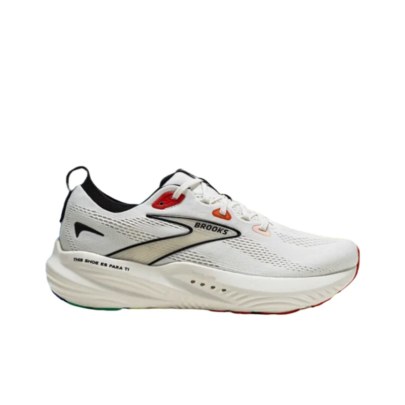 JZD x Brooks Glycerin 22 Cushioning Wear Resistant Low Top Running Shoes Men's White-1
