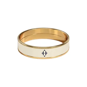 HERMES Gold Plated Rings Unisex White