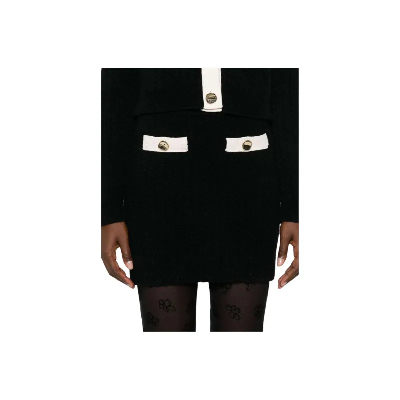 Self portrait Knitted Mini Skirt-5