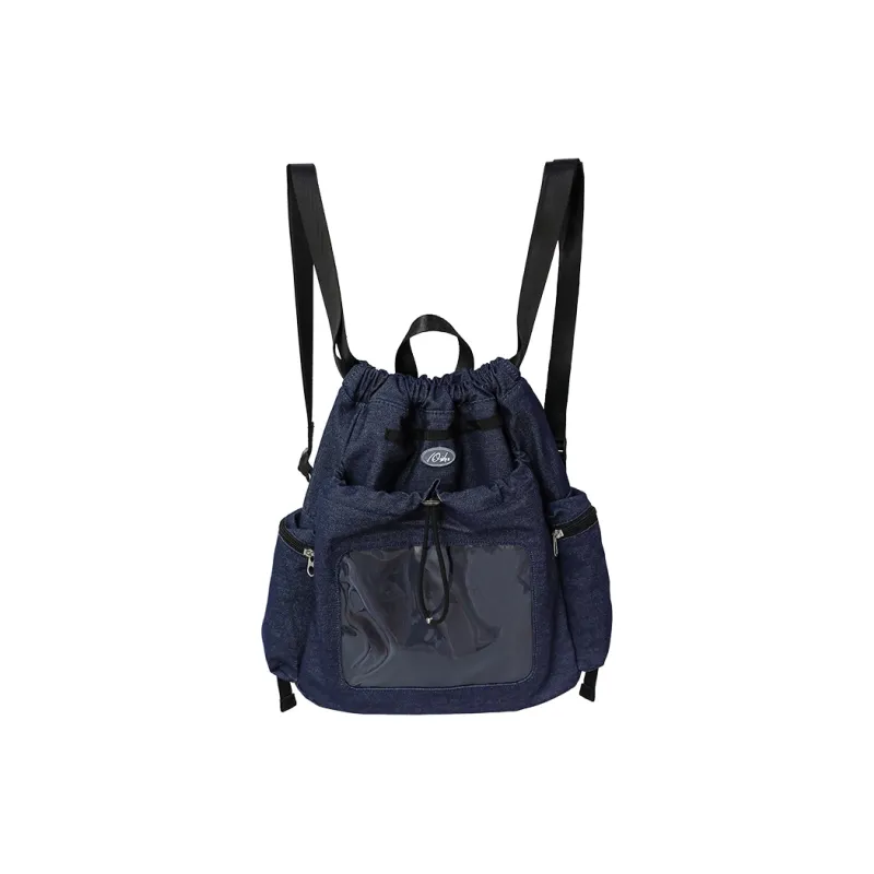 Rosyposy Denim Backpack Medium Size Unisex Multicolor-0