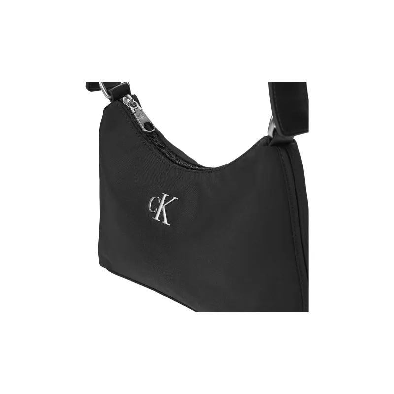 CALVIN KLEIN Synthetic Leather Shoulder Bag Medium Size Women's Black-4