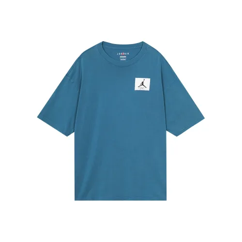 Jordan Drop Shoulder Sleeve T Shirt Men's Dark Blue