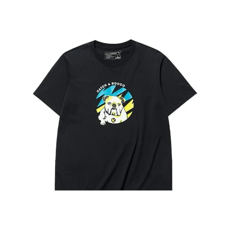 Anta Basketball Collection Regular T Shirt Men's Basic Black-0