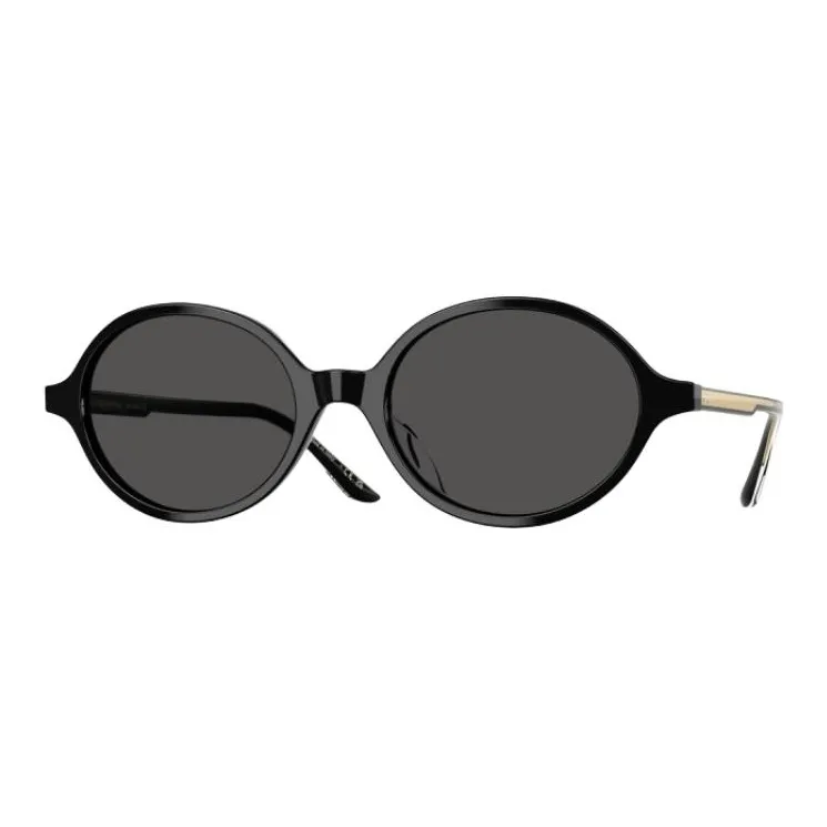 Oliver Peoples Plastic Oval Sunglasses Women's Black-0