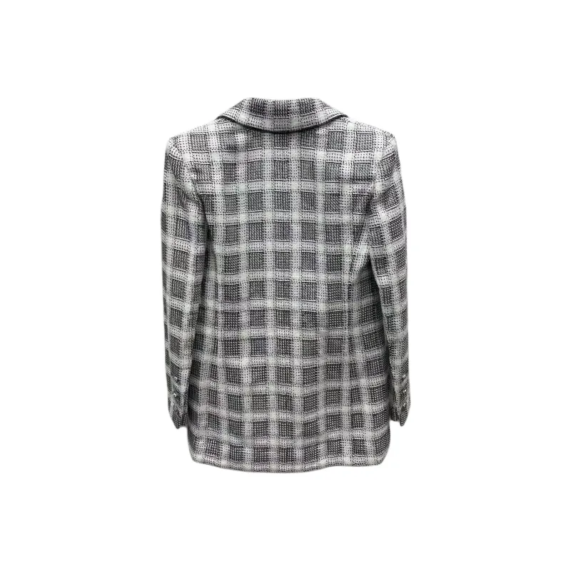 CHANEL Jackets Coats Women's Black White-1