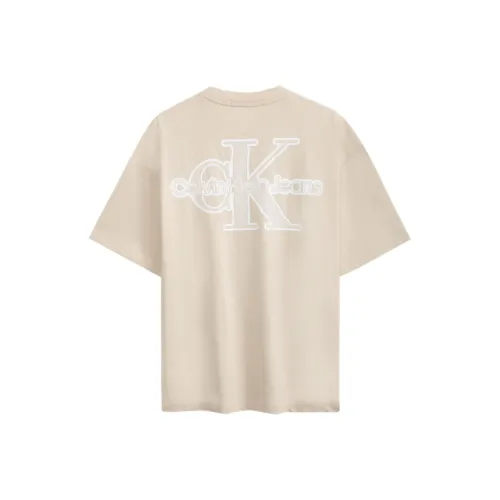 CALVIN KLEIN T-Shirt Unisex Light Khaki