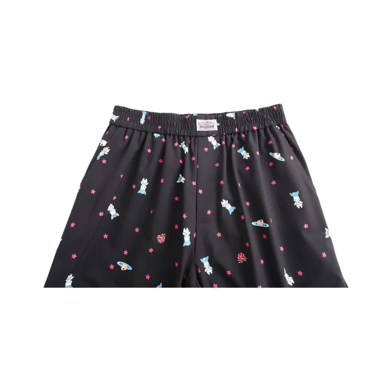 Alexia Sandra Rabbit Series Casual Pants Unisex Black-2