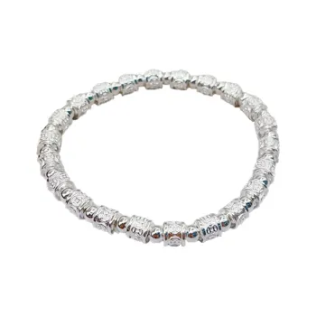 Old Qingyun Silver Building 999 Fine Silver Bracelets Unisex