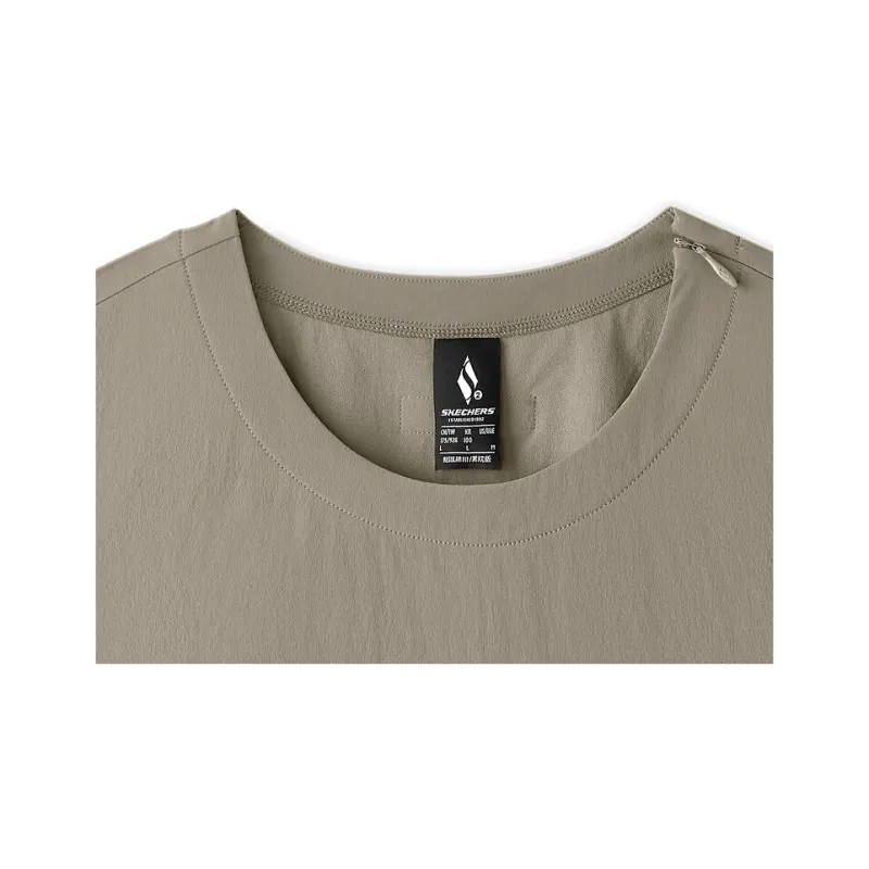 Skechers SKECHLUXE SS25 T Shirt Men's Gray Walnut-1