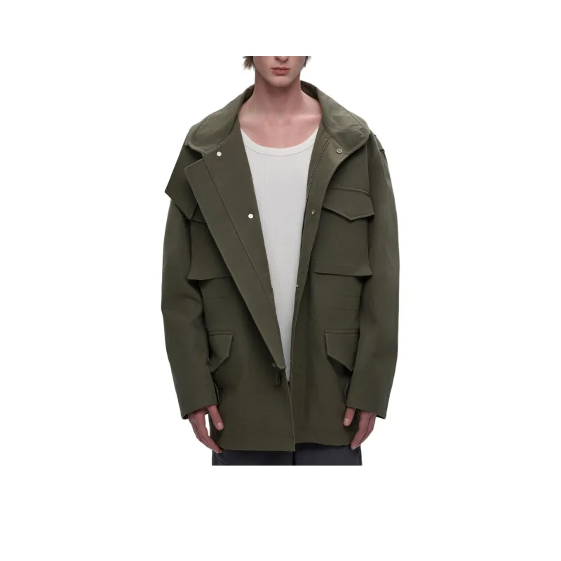 Dupu Contracted Jacket Men's 5010076 Army Green-0