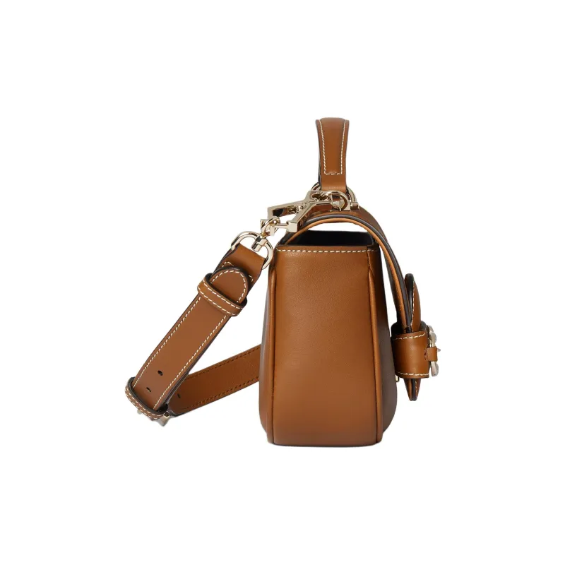 GUCCI Horsebit 1955 Leather Shoulder Bag, Crossbody Bag, Handbag Trumpets Women's Brown-4