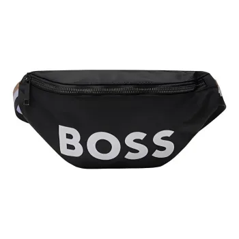 HUGO BOSS Polyester Sling Bag, Crossbody Bag, Fanny Pack Men's Black