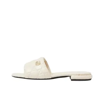 GUCCI Slide Slippers Women's White