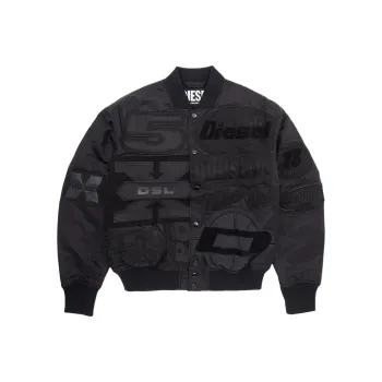 DIESEL Baseball Jacket Men's Black