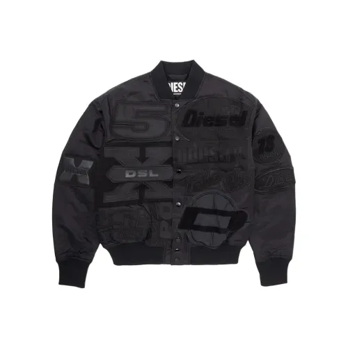 DIESEL Baseball Jacket Men's Black