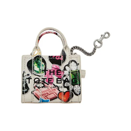 MARC JACOBS Leather Bag Charm Bag Merch Women's Beige & Multicolor