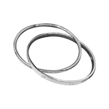 HAOYINFANG Pure Silver 999 Sterling Silver Bangles Women's
