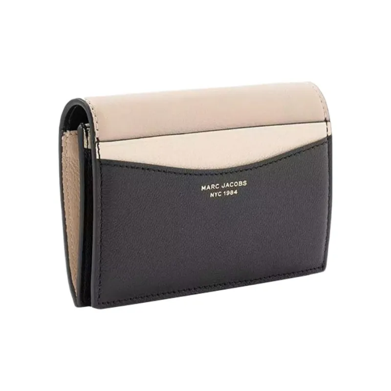 MARC JACOBS Goat Leather Wallet Women's Black-1