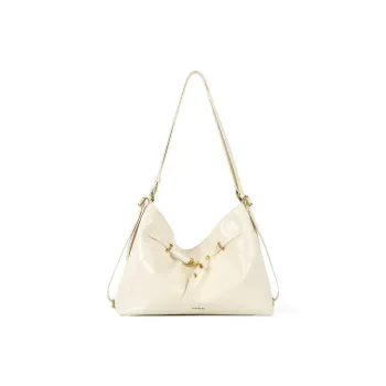 YOCAMU Waxed Cow Leather Tote Bag Shoulder Bag Large Size Women's Multicolor