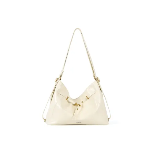 YOCAMU Waxed Cow Leather Tote Bag Shoulder Bag Large Size Women's Multicolor