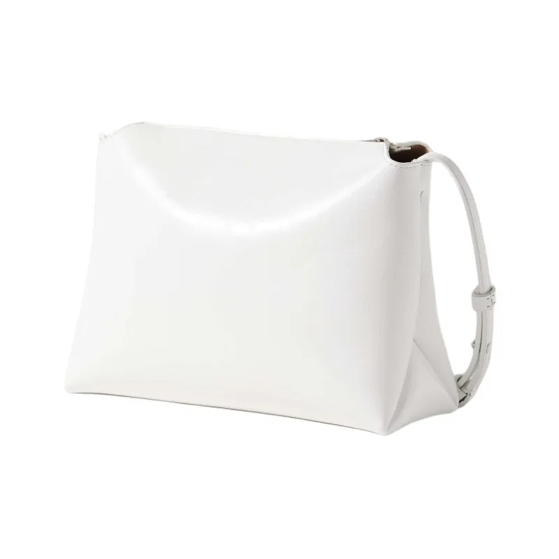 KHAITE Lina Calfskin Crossbody Bag Shoulder Bag Medium Size Women's White-1