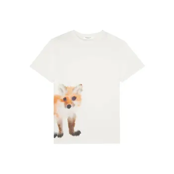 Maison Kitsune T Shirts Unisex White