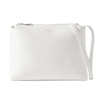 KHAITE Lina Calfskin Crossbody Bag Shoulder Bag Medium Size Women's White