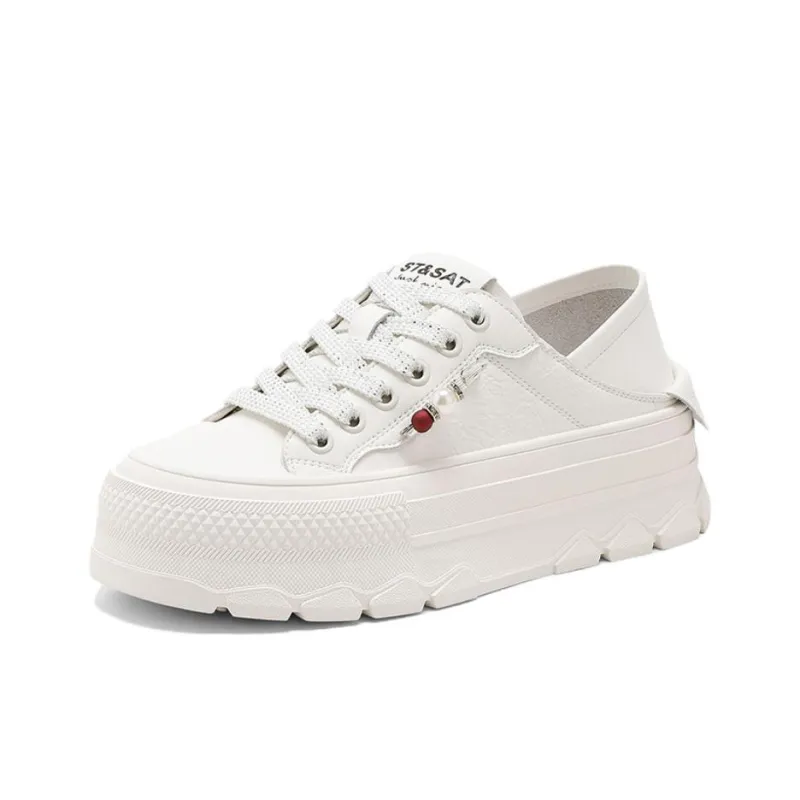 ST&SAT Cushioned Wear Resistant Breathable Low Top Skateboard Shoes Women's-6