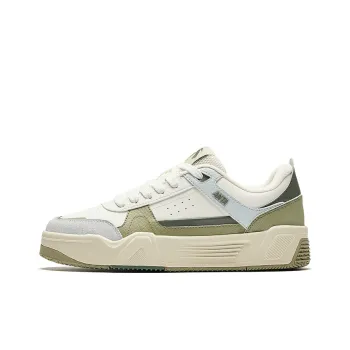 Anta C37 Series Anti Slip Wear Resistant Low Top Skateboard Shoes Women's White Green