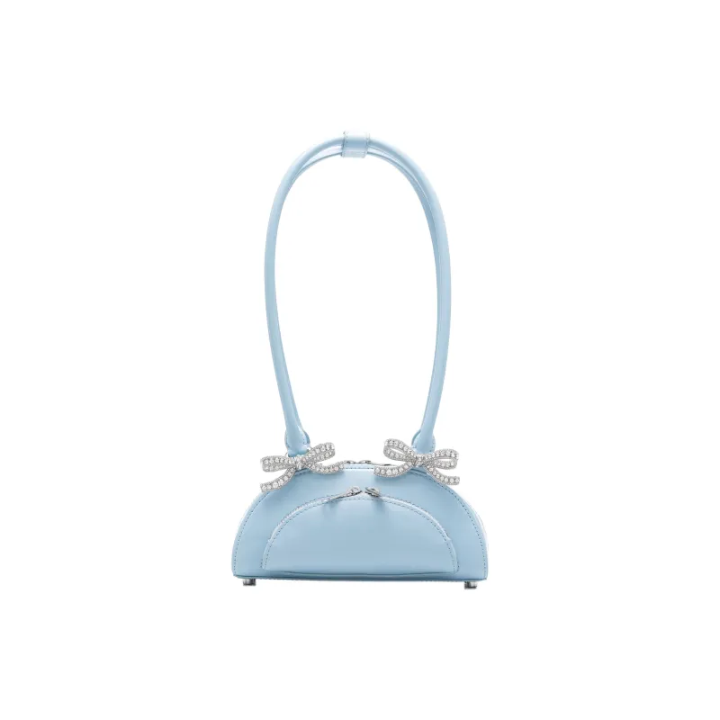 Self portrait Mini Curved Shoulder Bag-0