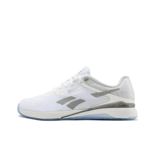 Reebok Wear Resistant Breathable Slip Resistant Low Top Training Shoes Women's White