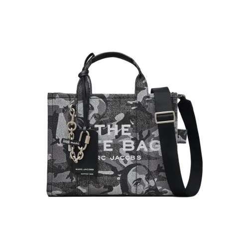 MARC JACOBS Denim Tote Bag Shopping Bag Handbag Medium Size Women's Camouflage