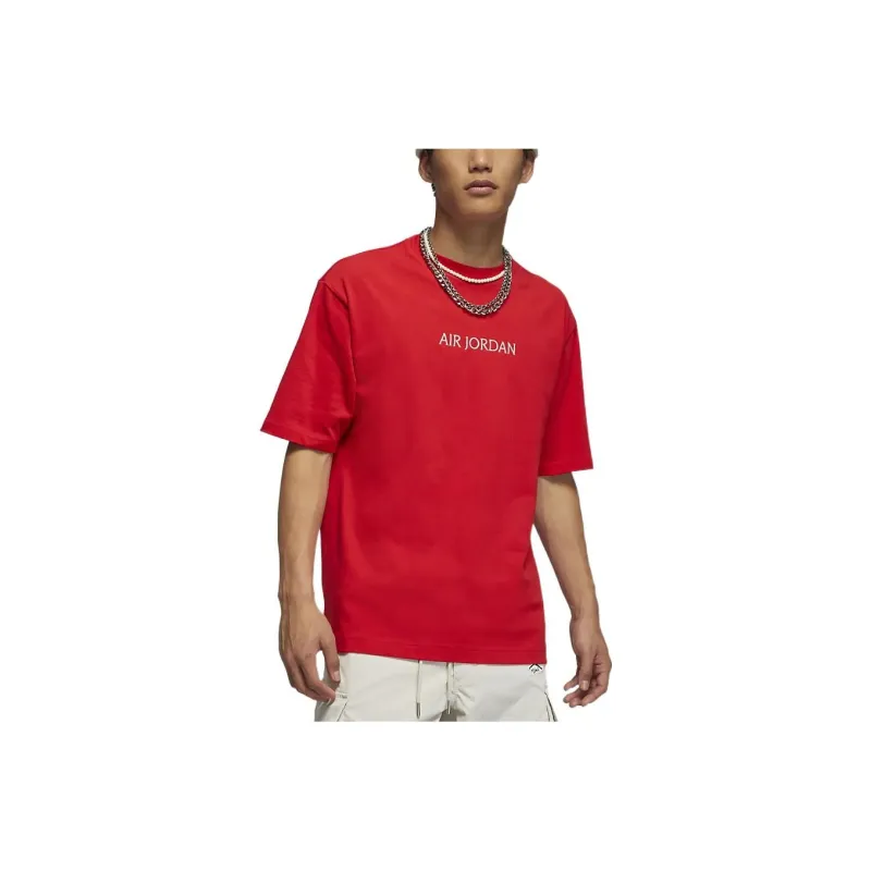 Jordan Air T Shirts Men Red-0