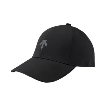 DESCENTE Cotton Baseball Caps Unisex Black