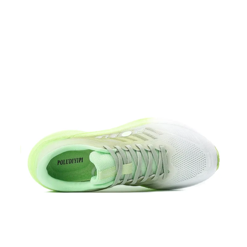 POLUDIYIPI Lightweight Anti Slip Low Top Popcorn Physical Fitness Test Physical Exam Running Shoes Unisex Olive Green-3