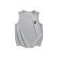 [Quick-Dry & Antibacterial]Light Gray (Tf Texture Facial Design Chest Logo)