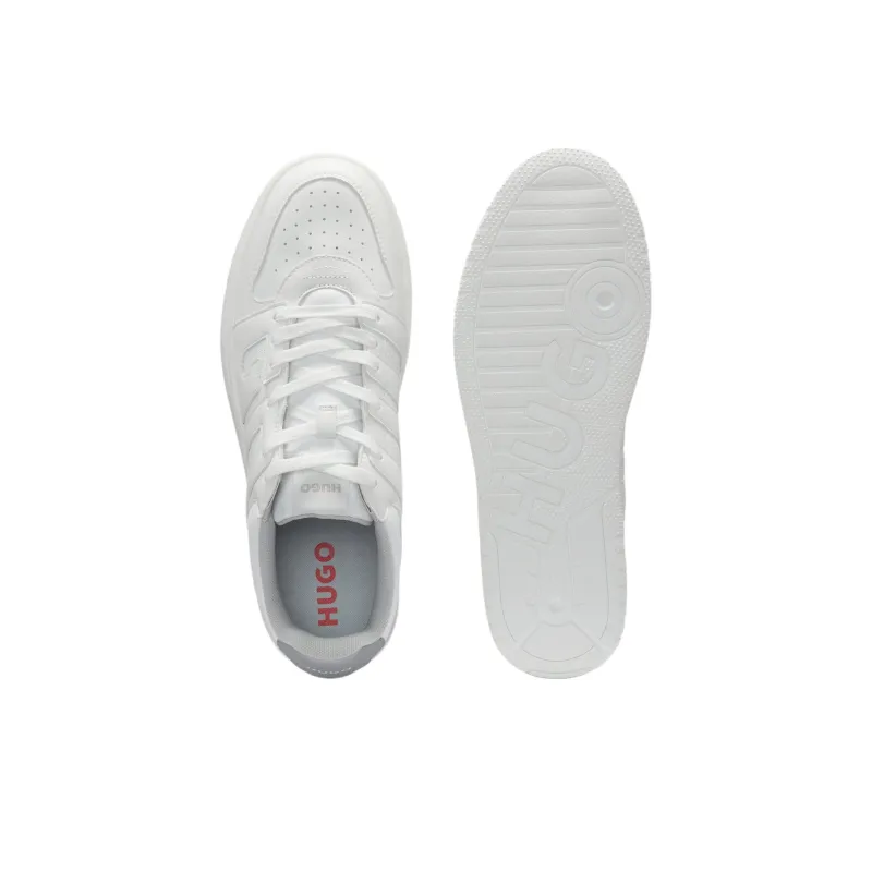 HUGO BOSS Low Top Skateboard Shoes Men's White-4