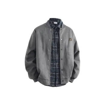 YOSICIL Jackets Coats Unisex Gray