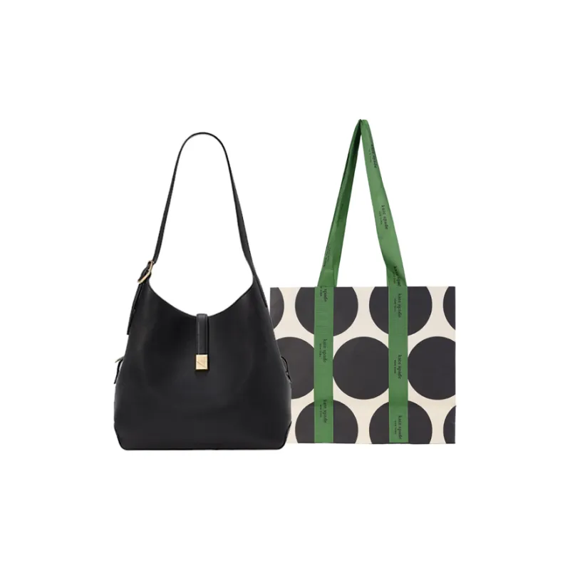 Kate Spade Litchi Grain Cow Leather Handbag Shoulder Bag Women's Black-6