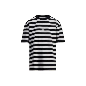 HOLZWEILER T Shirt Men's Black White Stripes