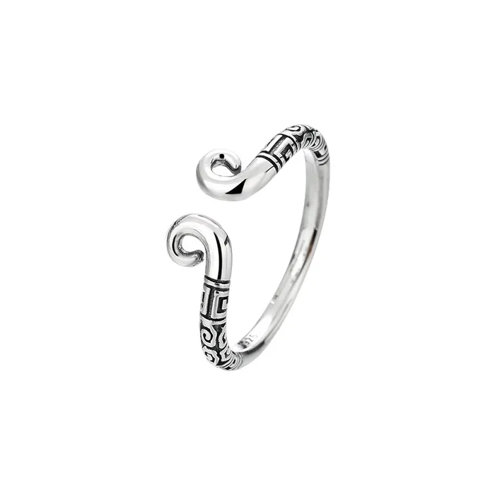 FBRUE 925 Sterling Silver Rings Unisex-0