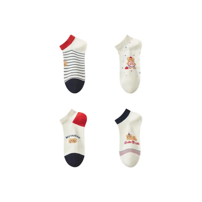 Temooues Ankle Socks Women's 4 Pack-9