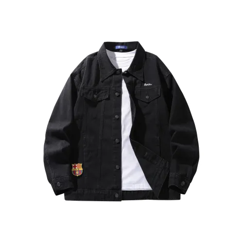 FCB ARCELONA Denim Taupe Jacket Unisex