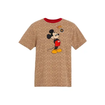 Disney X COACH T-Shirts Men Khaki