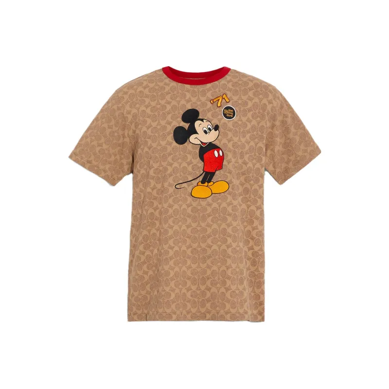 Disney X COACH T-Shirts Men Khaki-0