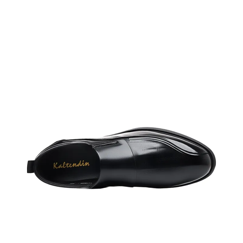 Kaltendin Top Grain Cow Leather Slip on Versatile Classic Comfortable Casual Shoes Men's-3